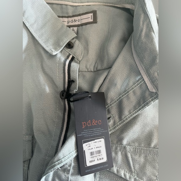 NWT pd & c Mens Shirt in a Very Soft Color! - Picture 9 of 13